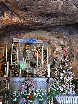 Cave Church in Mijas in the Alpujarra Mountains above the costa del Sol