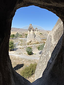 Cave churches in Goreme open air museum