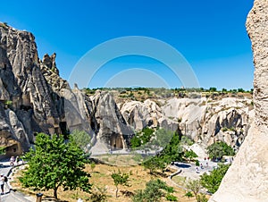 Cave Churches at Goreme Open Air Museum in Rose Valley Cappadocia, Turkey.