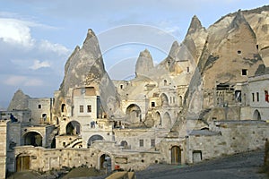 Cave city in Cappadocia photo