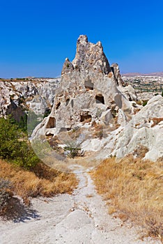 Cave city in Cappadocia Turkey