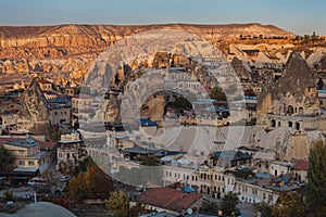 Cave city in Cappadocia Turkey - nature background