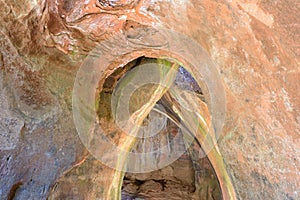 Cave at Itas City, Torotoro National Park in Potosi, Bolivia photo