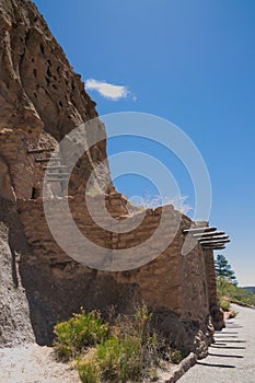 Cave Cliff Dwelling in Bandalier National Monument New Mexico photo