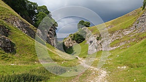 Cave Dale in the Peak District, Northern England