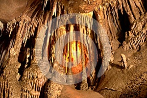 Cave dark interior