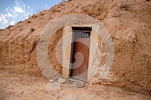 Cave dwelling in area of Matmata city, Tunisia