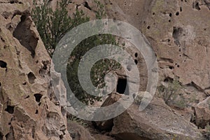 Cave dwellings in Bandelier Park -1