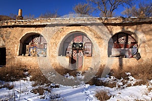 Cave dwellings in northwest China