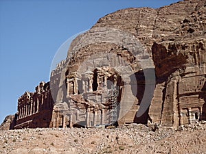 Cave dwellings in Petra Kingdom of Jordan