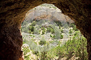 Cave entrance looking out