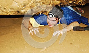 Cave exploring photo