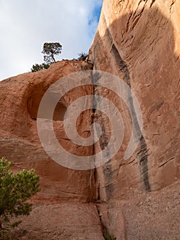 A Cave Formation on the Back Side of Window Rock in Arizona photo