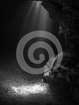 Cave at Formiche Reef, between Procida and Iscia.