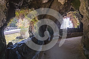 Cave in the Genoves Park, Cadiz, Andalusia, Spain photo