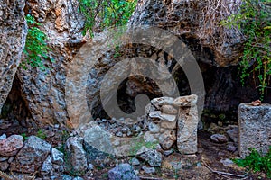 Cave of Hades at Peloponnese peninsula in Greece