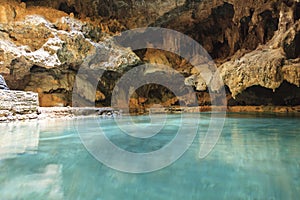 Cave hot spring