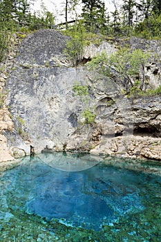 Cave hot spring