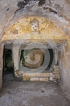 Cave house. Matera. Basilicata. Apulia or Puglia. Italy
