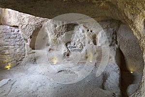 Cappadocia cave houses carved into the rocks