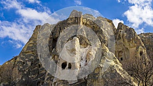 Cave Houses Carved on Rocks at Goreme Open Air Museum