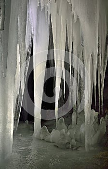 Cave and icicles