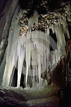 Cave and icicles