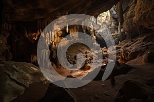cave with intricate and delicate spelunking formations, great for photography