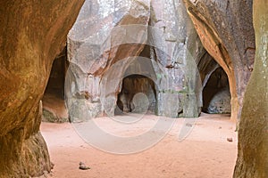 Cave at Itas City, Torotoro National Park in Potosi, Bolivia photo