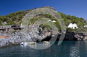 Cave lion ,Dino island, Praia a mare, CS, Italy photo