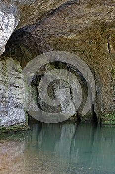 A cave at Lison river source
