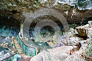 Cave at Los Tres Ojos in Santo Domingo, Dominican Republic