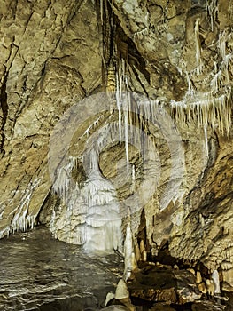 Cave with lot of amazing Stalactites and stalagmites