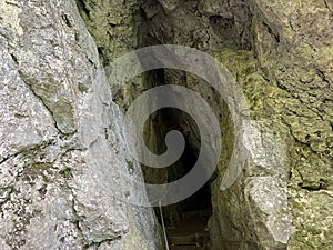 Cave of Maxim or The cave of the Haiduk Maxim in a Park forest Jankovac - Papuk nature park, Croatia