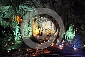 The cave of Melidoni, Crete photo