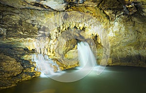 Cave of Misol Ha Waterfall Chiapas photo