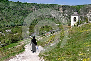 Cave monastery in Moldova, Orheiul Vechi photo