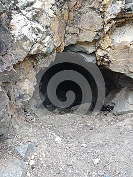 Cave in mountain by Christina Lake BC