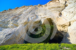 Cave In the mountains of AK-Kaya , Crimea photo