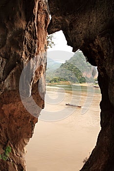 The cave near Vang Vieng town (Laos)