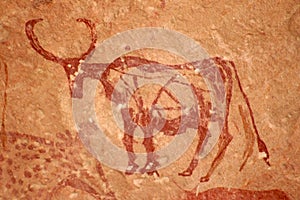 Cave Painting of Bull