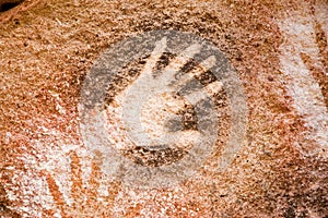 Cave paintings in Argentina