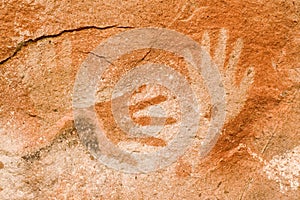 Cave paintings in Argentina