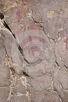 Cave paintings of Chiquita shelter. Villuercas geopark, Spain