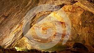 Cave Paintings Made by Early Homo Sapiens - Generative Ai
