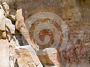 Cave paintings in Patagonia, Argentina, Cueva de las Manos