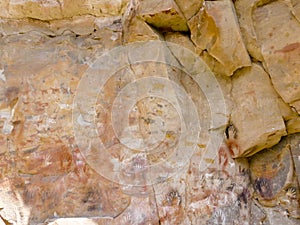 Cave paintings in Patagonia, Argentina, Cueva de las Manos