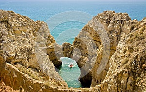 Cave at Ponta da Piedade, Algarve, Portugal