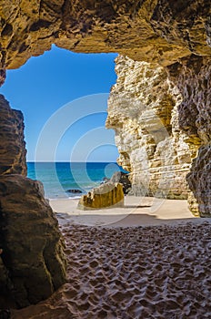 Cave at Praia do Beliche photo