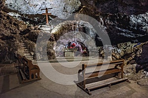 Cave in Qozhaya Monastery in Lebanon